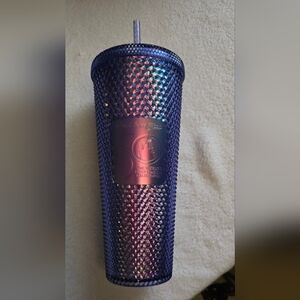 Disney Starbucks Purple/Blue Iridescent 50th Anniversary Tumbler with Straw